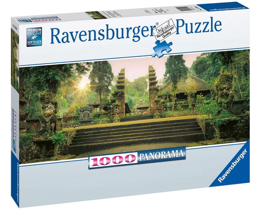 Templo Luhur Batukaru, Bali, Indonesia: Rompecabezas 1000 Piezas Panorámico Ravensburger