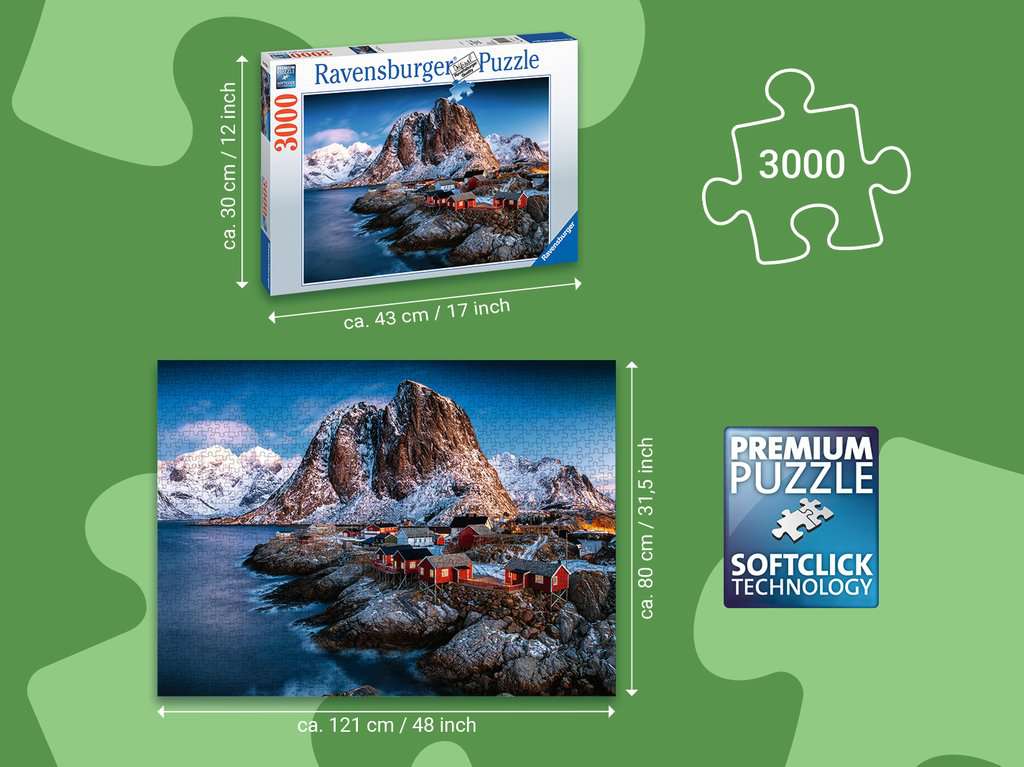 Hamnoy, Lofoten: Rompecabezas 3000 Piezas Ravensburger