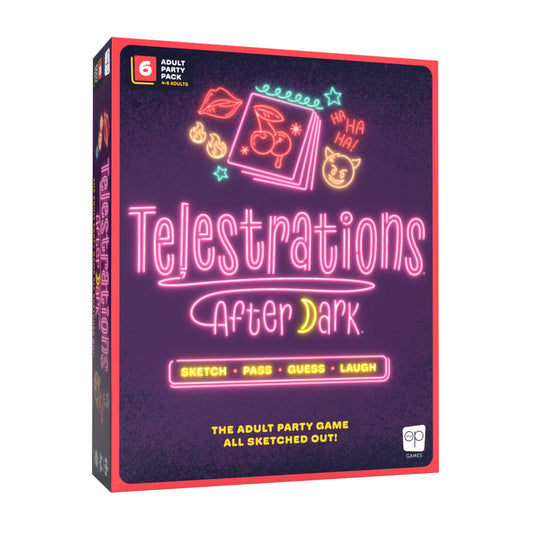 Telestrations After Dark 6 Jugadores Juego de Mesa Usaopoly