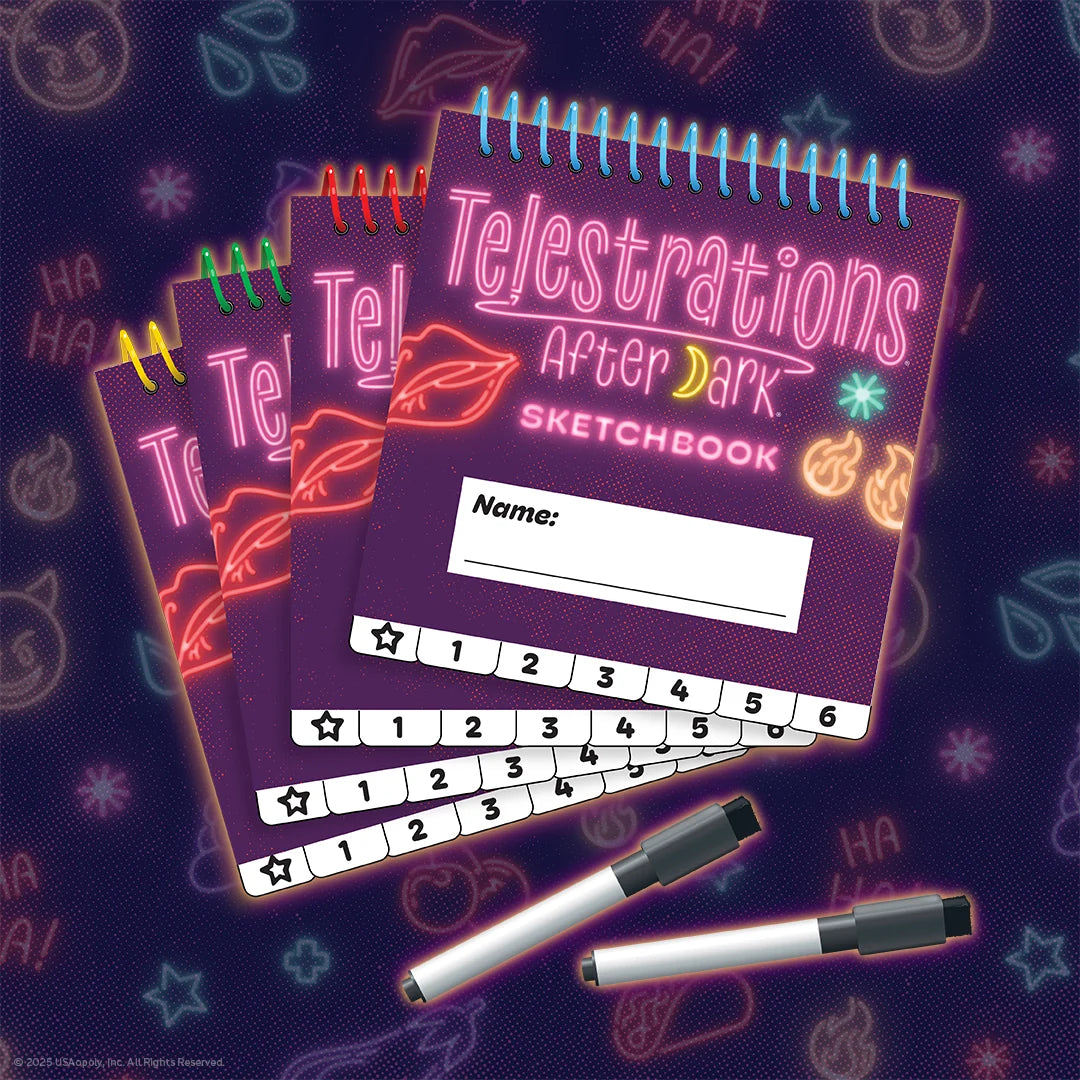 Telestrations After Dark 6 Jugadores Juego de Mesa Usaopoly