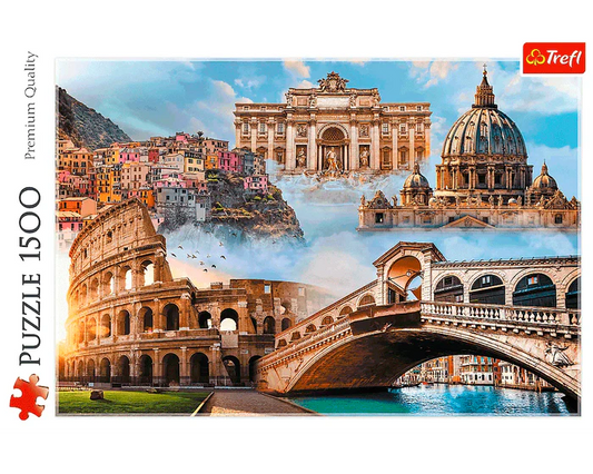 Lugares Favoritos de Italia: Rompecabezas 1500 Piezas Trefl