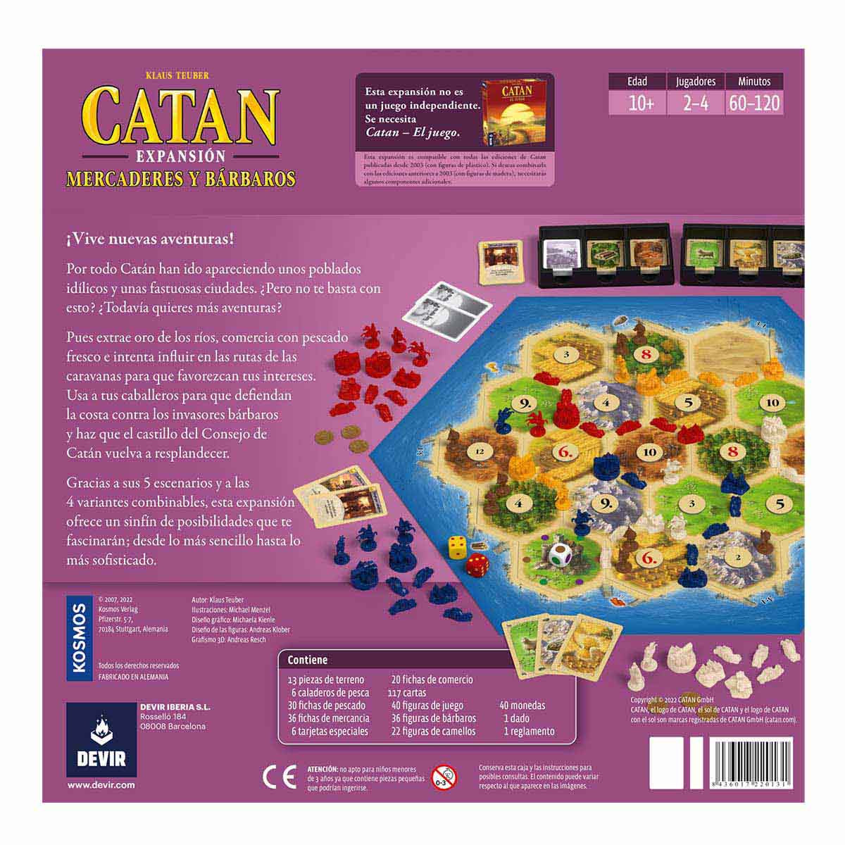 Devir Catán: Mercaderes y Bárbaros en Español, Juego de Mes