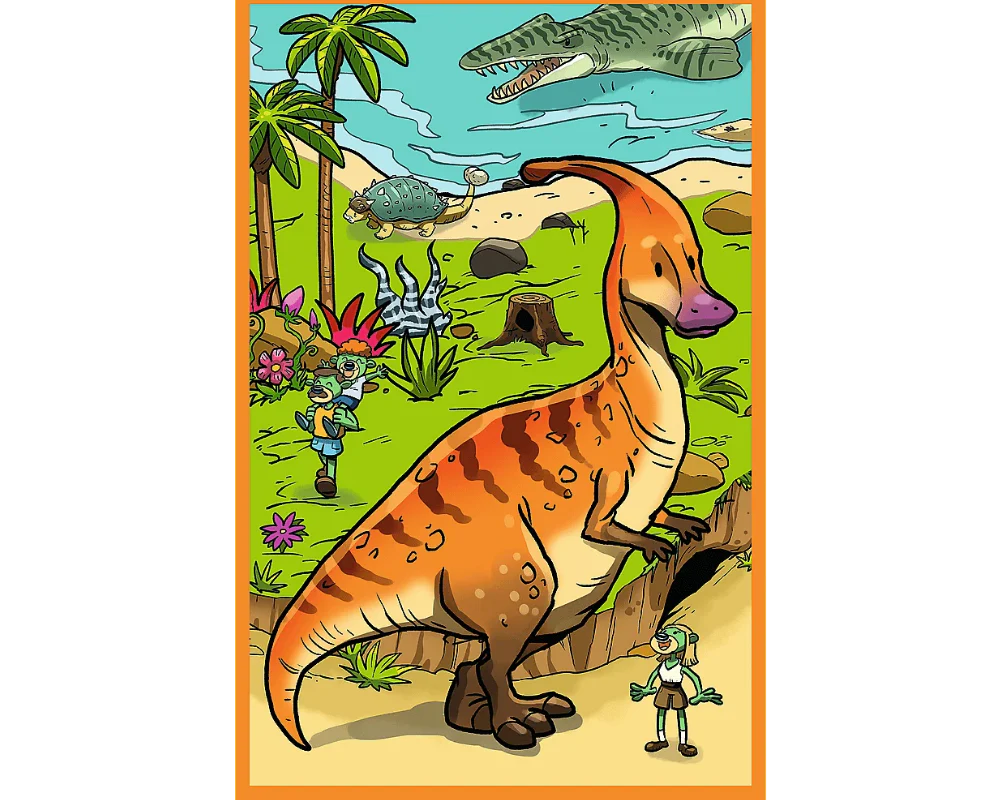 El Mundo de los Dinosaurios, Spy Guy, Rompecabezas 3 x 80 Piezas Trefl
