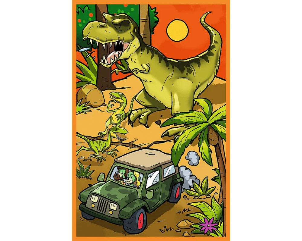 El Mundo de los Dinosaurios, Spy Guy, Rompecabezas 3 x 80 Piezas Trefl