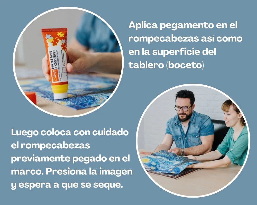 Vincent Van Gogh: La Noche Estrellada con Marco Impreso Rompecabezas 500 Piezas Trefl