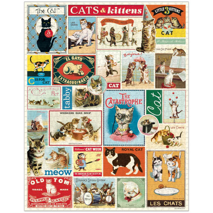 Rompecabezas Vintage Cats & Kittens