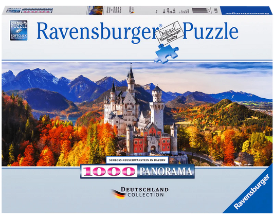 Castillo Neuschwanstein: Rompecabezas 1000 Piezas Panorámico Ravensburger