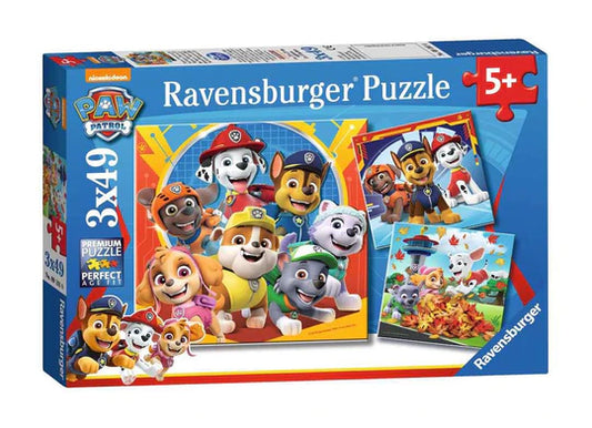 Paw Patrol Patrulla Canina Rompecabezas 3 x 49 Piezas Ravensburger