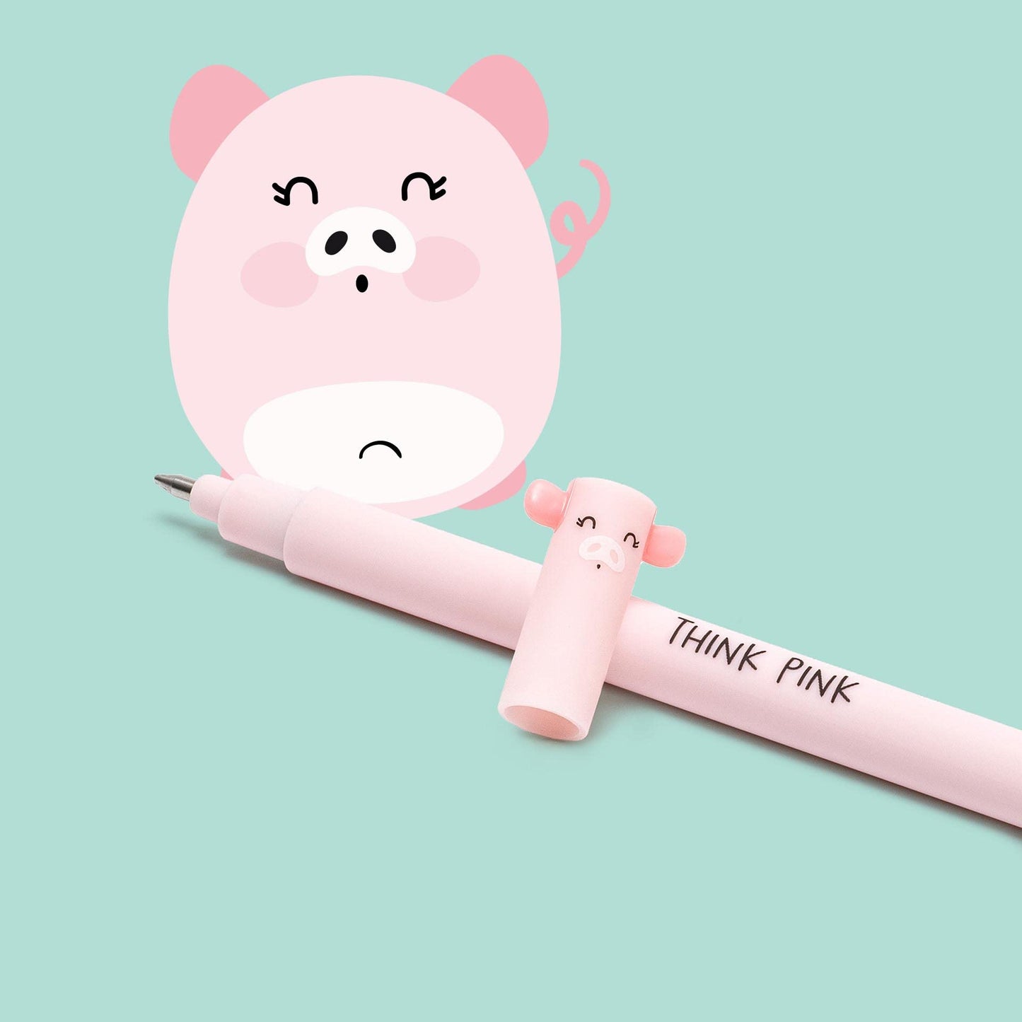 Pluma Borrable Piggy Rosa, Legami