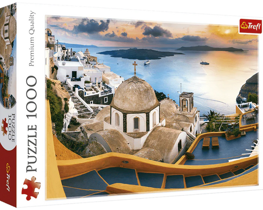 Santorini - Cuento de Hadas: Rompecabezas 1000 Piezas Trefl