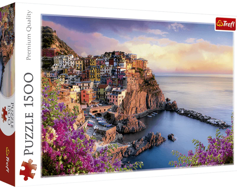 Vista de Manarola, Italia: Rompecabezas 1500 Piezas Trefl