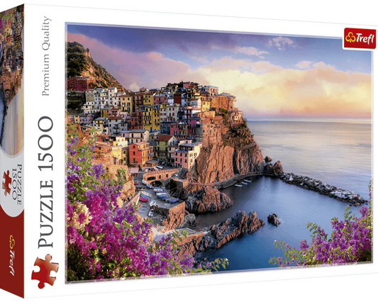 Vista de Manarola, Italia: Rompecabezas 1500 Piezas Trefl