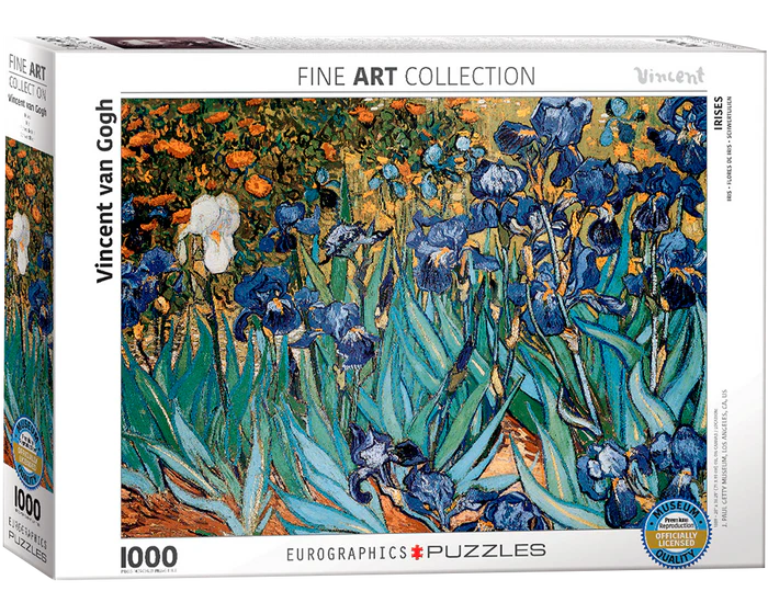 Flores de Iris, Vincent Van Gogh: Rompecabezas de Arte 1000 Piezas Eurographics