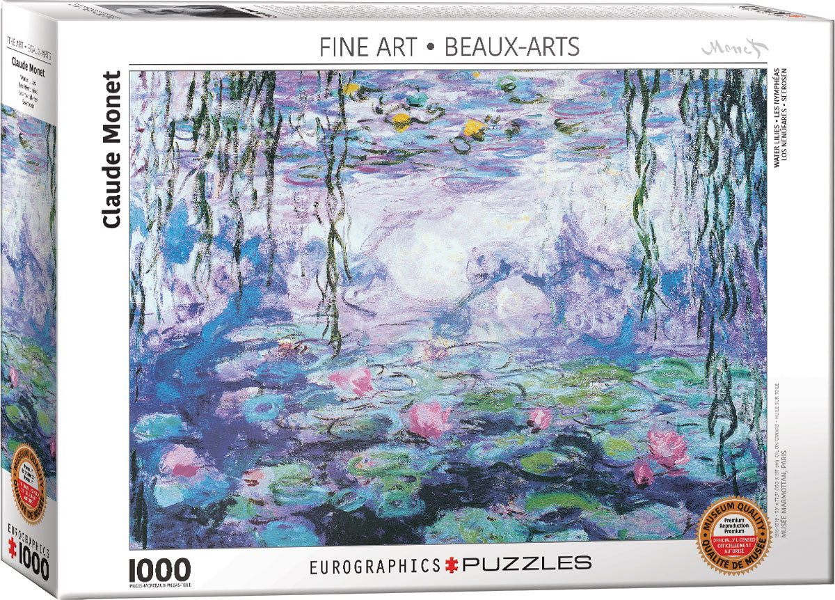 Lilas de Agua Monet Rompecabezas 1000 Piezas Eurographics