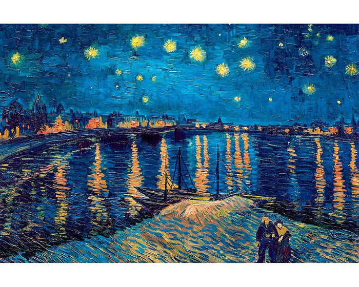 Van Gogh Noche Estrellada sobre el Ródano Rompecabezas de Arte 1000 Piezas Eurographics