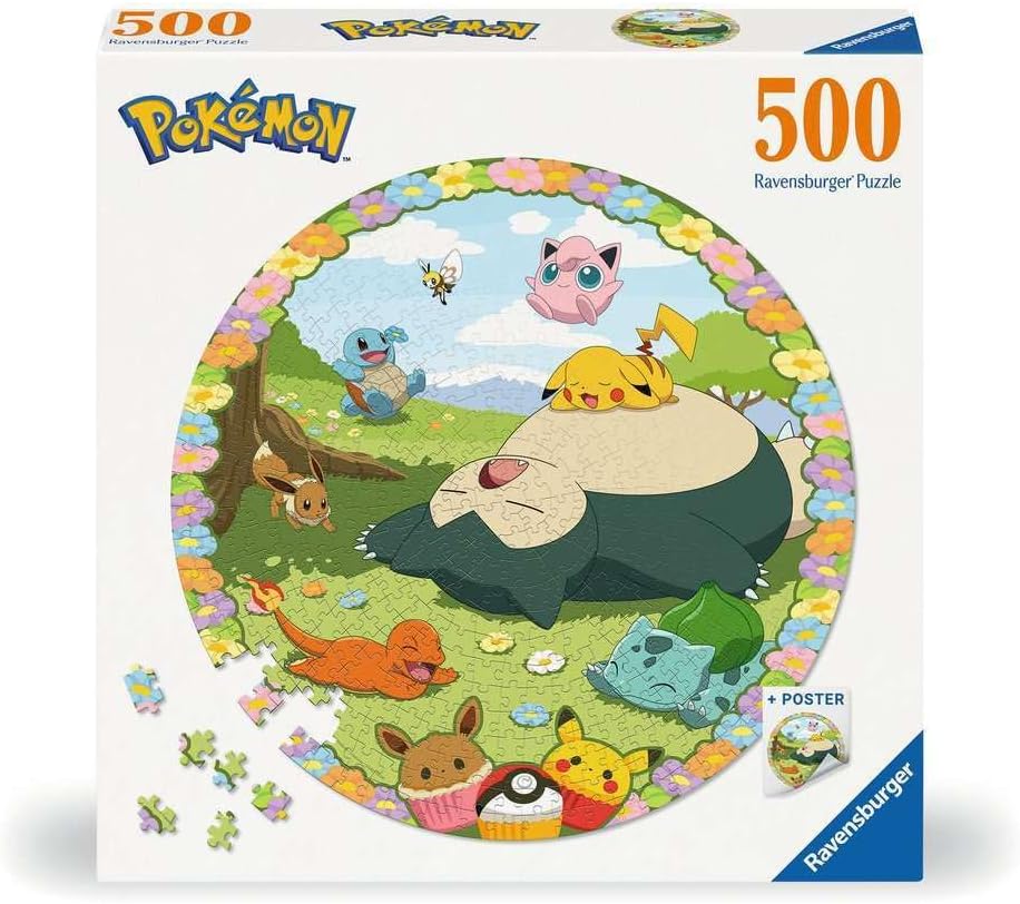Pokemon: Rompecabezas Redondo 500 Piezas Ravensburger