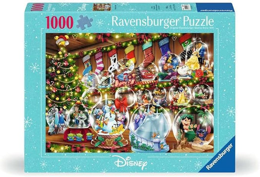Disney Navidad Globos de Nieve: Rompecabezas 1000 Piezas Ravensburger