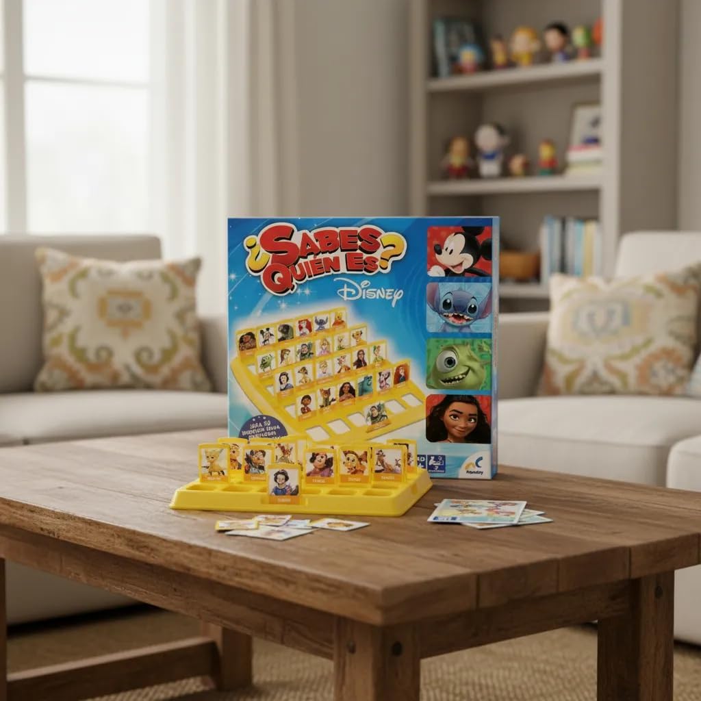 Disney Juego de Mesa Infantil ¿Sabes Quién Es? Novelty Corp