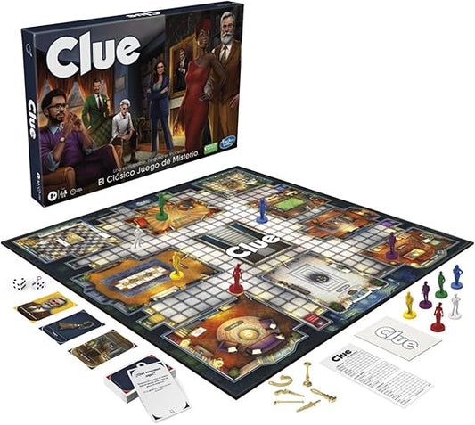 Hasbro Gaming Juego de Mesa Clue - Juego de Misterio