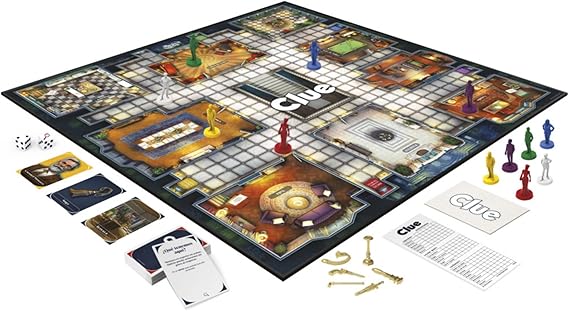 Hasbro Gaming Juego de Mesa Clue - Juego de Misterio