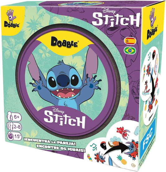 Dobble Disney Stitch - Juego de cartas