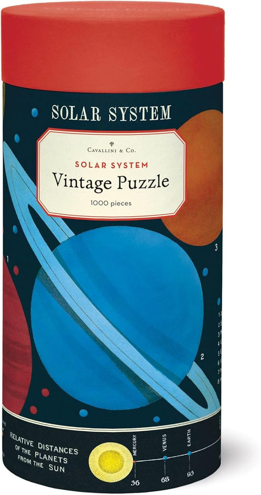 Rompecabezas Vintage Solar System, Cavallini & Co