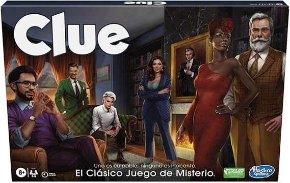 Hasbro Gaming Juego de Mesa Clue - Juego de Misterio