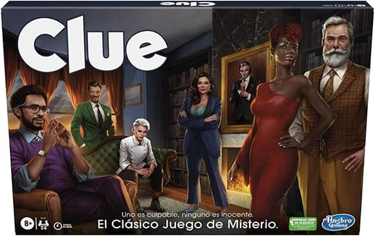 Hasbro Gaming Juego de Mesa Clue - Juego de Misterio