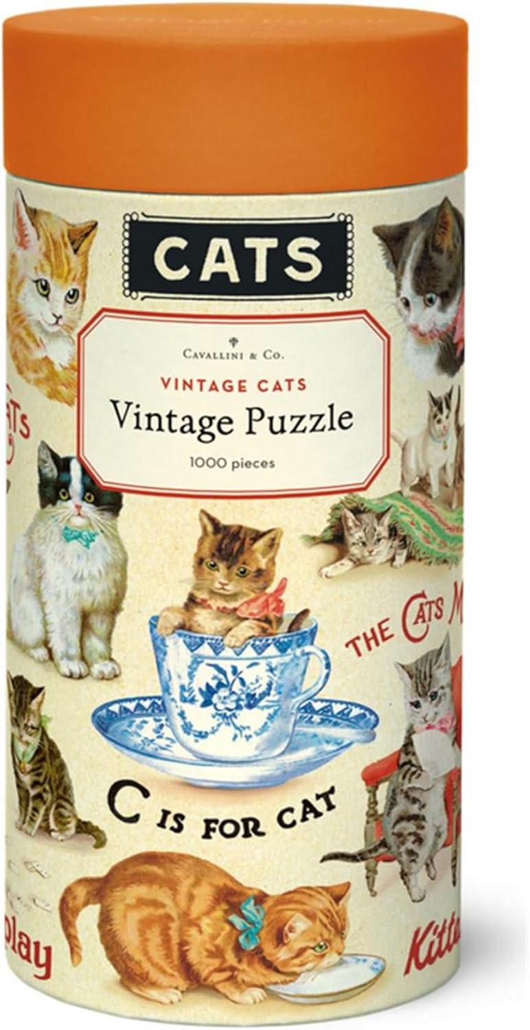 Rompecabezas Vintage Cats 2, Cavallini & Co