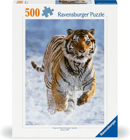 Tigre en la Nieve: Rompecabezas 500 Piezas Ravensburger