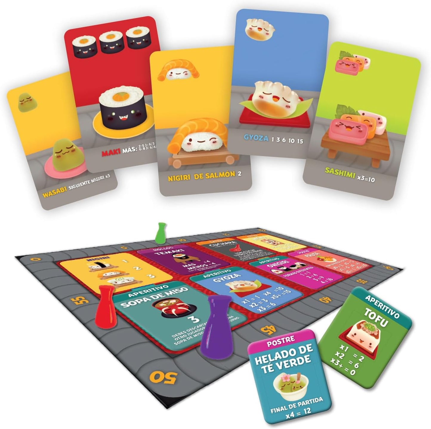 Sushi Go Party! en Español, Juego de Mesa, Devir