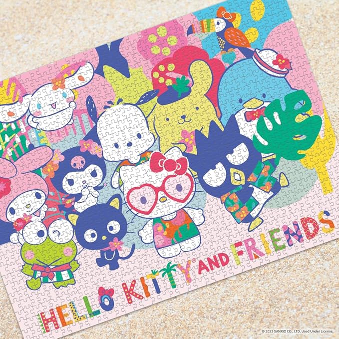 Hello Kitty y Amigos Tropical Times - Rompecabezas Coleccionable de 1000 Piezas