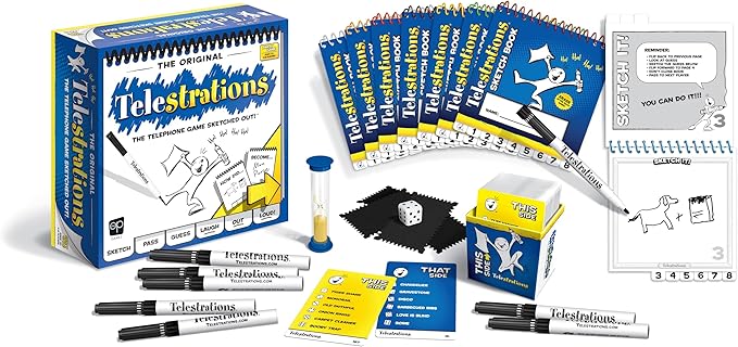 Telestrations 8 Jugadores, Juego de Mesa Usaopoly Telestrations