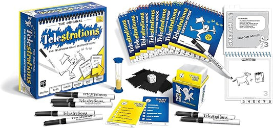 Telestrations 8 Jugadores, Juego de Mesa Usaopoly Telestrations