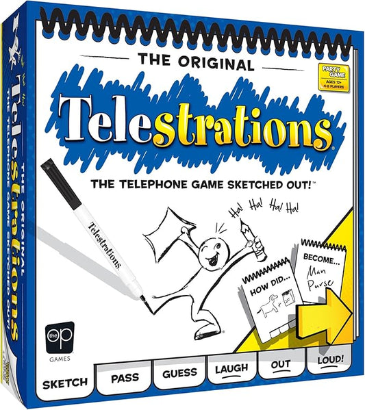 Telestrations 8 Jugadores, Juego de Mesa Usaopoly Telestrations