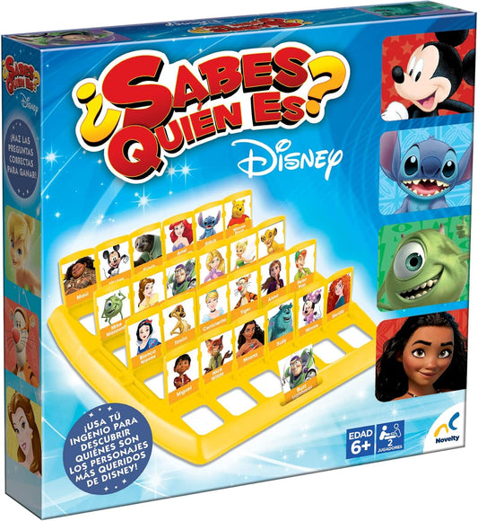 Disney Juego de Mesa Infantil ¿Sabes Quién Es? Novelty Corp