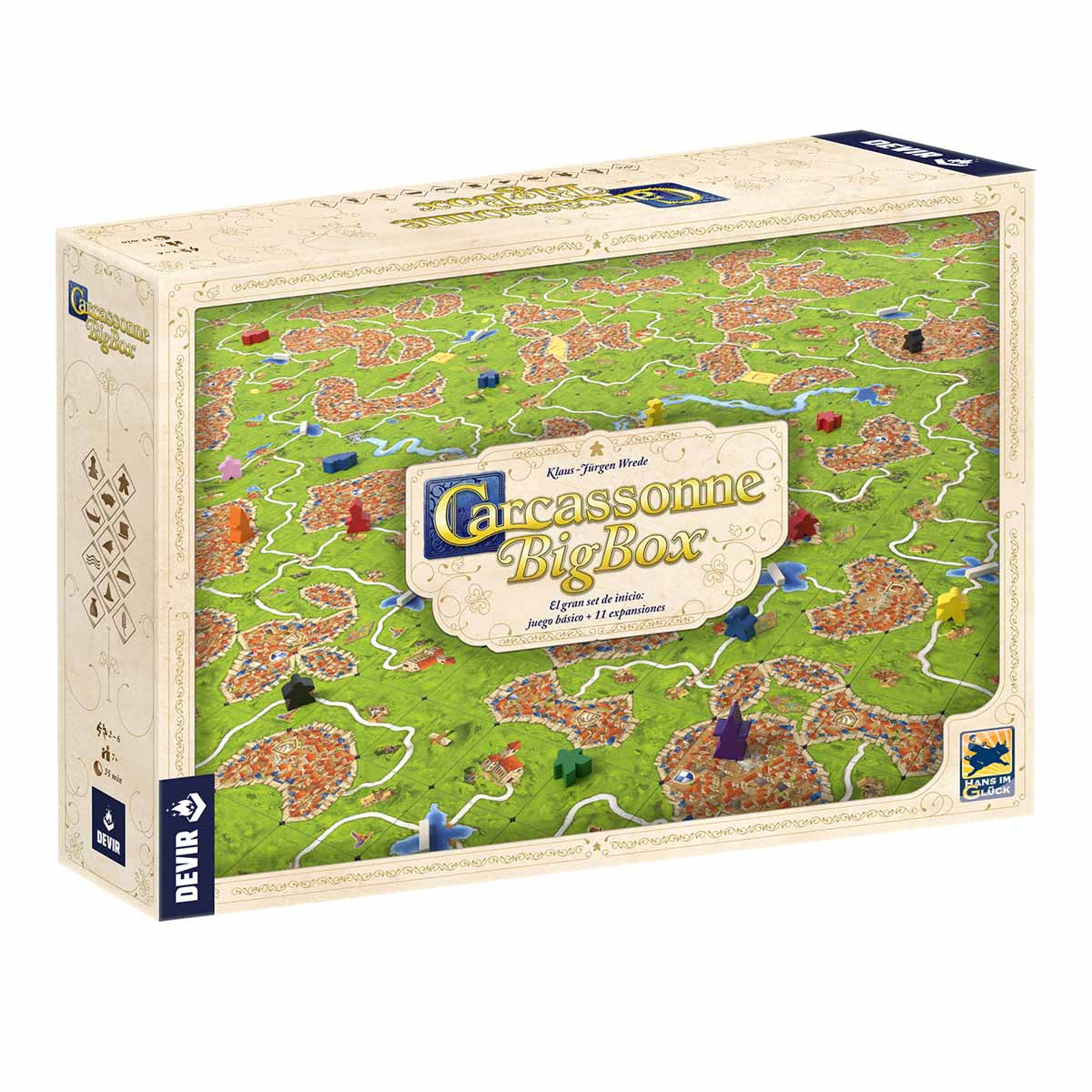 Carcassonne Big Box - ESPAÑOL, Juego de Mesa, Devir