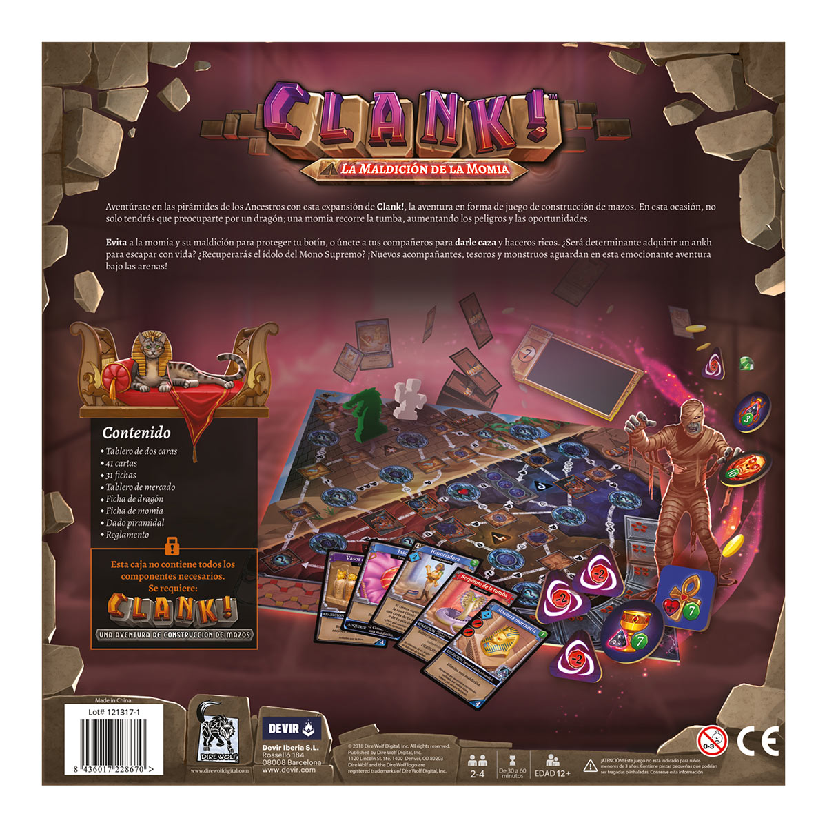 Clank! - La Maldicion De La Momia, Juego de Mesa, Devir