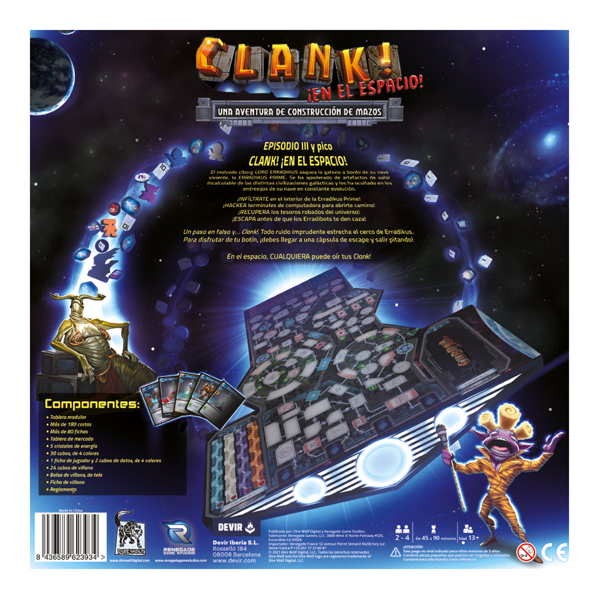 Clank! En el Espacio, Juego de Mesa, Devir