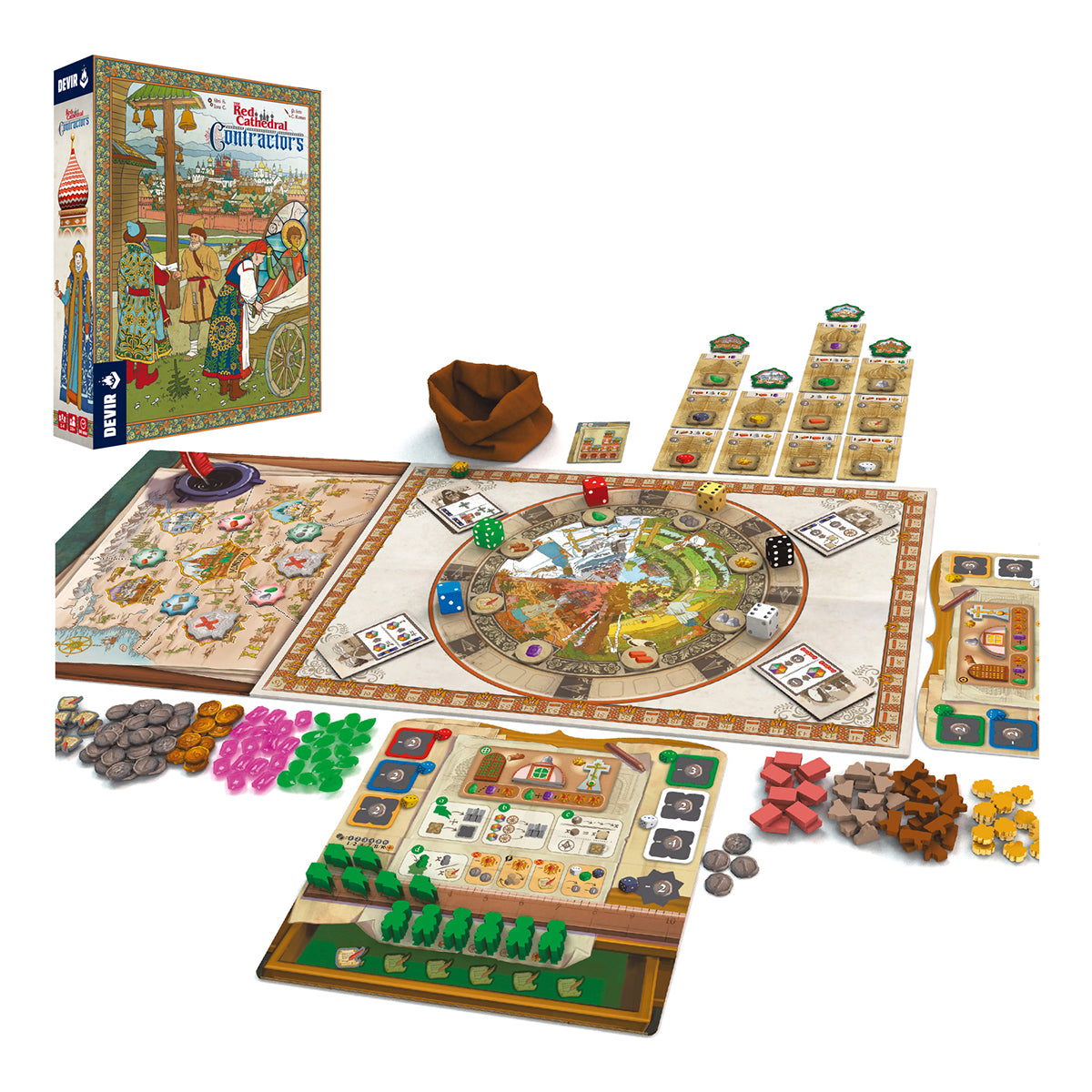 The Red Cathedral: Contractors (Expansion), Juego de Mesa, Devir