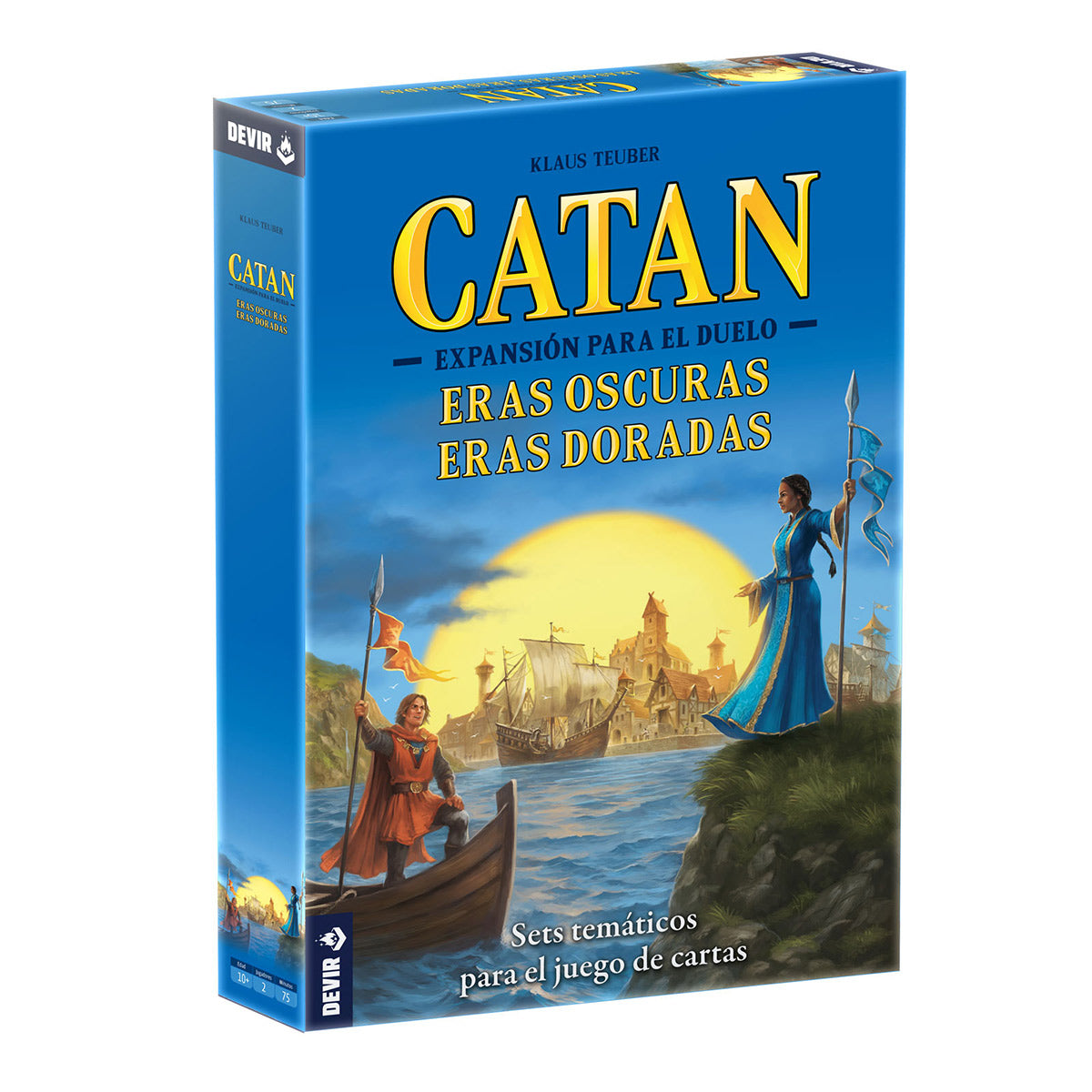 Catan El Duelo: Eras Oscuras, Eras Doradas (EXPANSION), Juego de Mesa, Devir