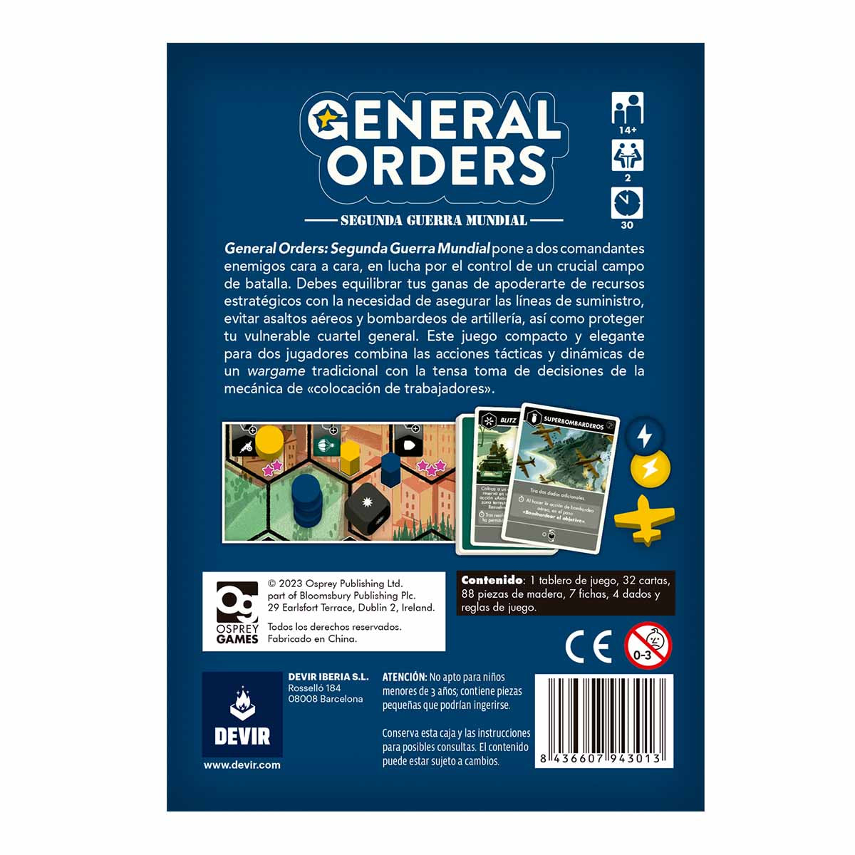 General Orders, Juego de Mesa, Devir