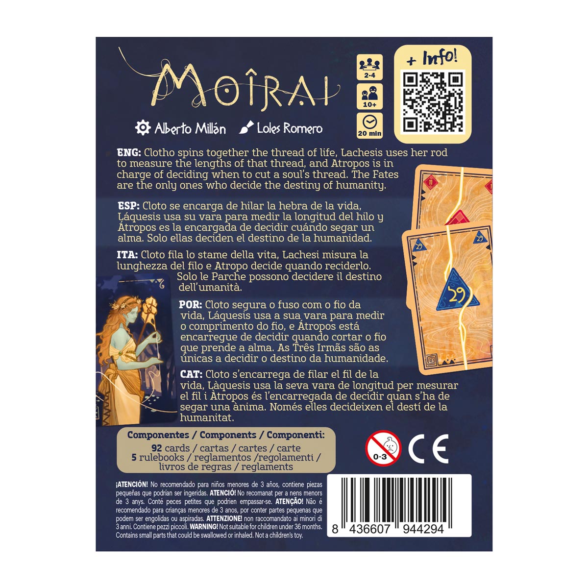 Moirai, Juego de Mesa, Devir