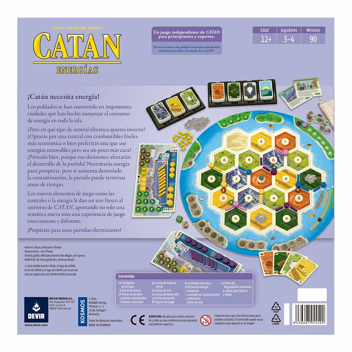 Catan: Energias en Español, Juego de Mesa