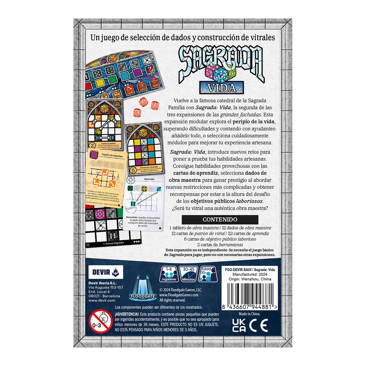 Sagrada: Vida, Expansion, Juego de Mesa Devir