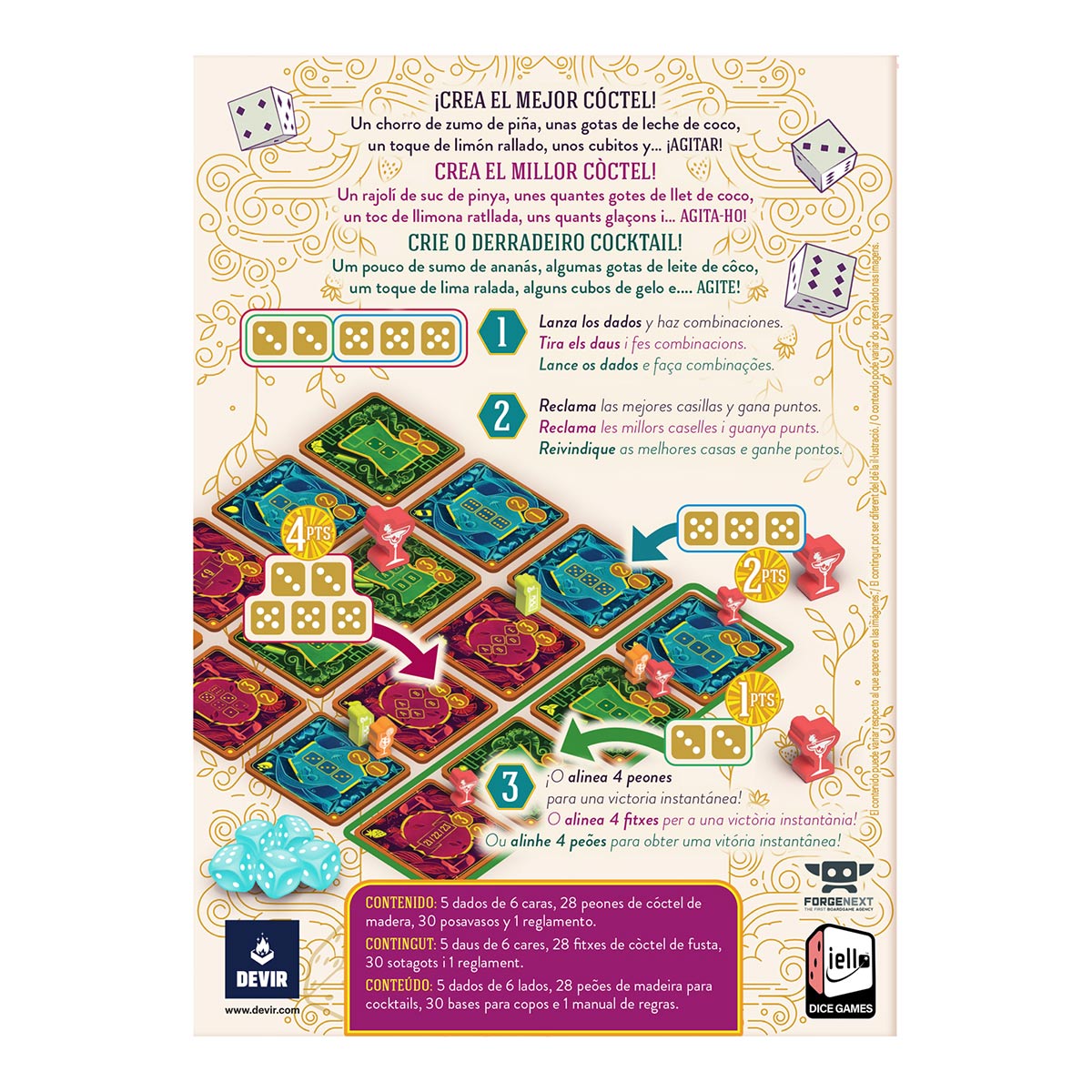 Piña Coladice, Juego de Mesa, Devir