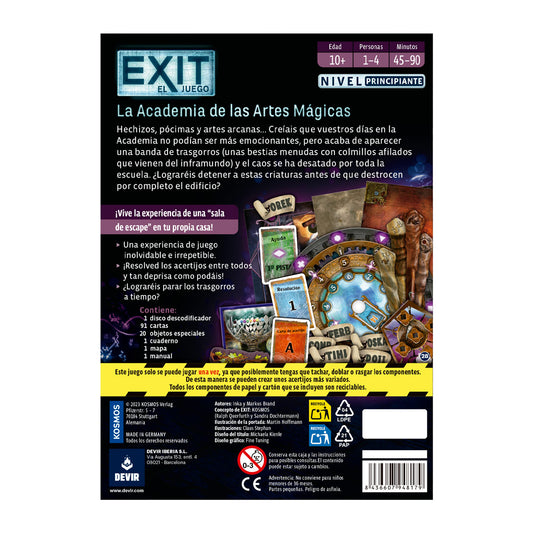 EXIT 29 - La Academia de las Artes Mágicas - Nivel: Principiante