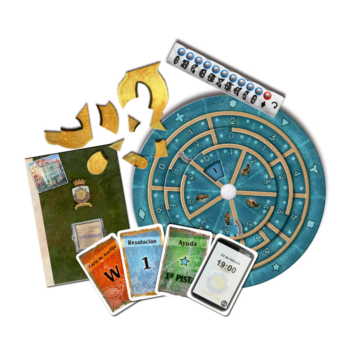 EXIT 31 - Conspiración en Venecia , Juego de Mesa, Devir