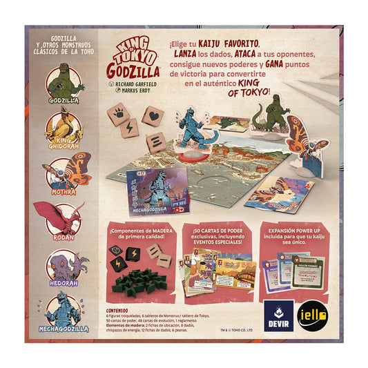 King of Tokyo GODZILLA, Juego de Mesa Devir