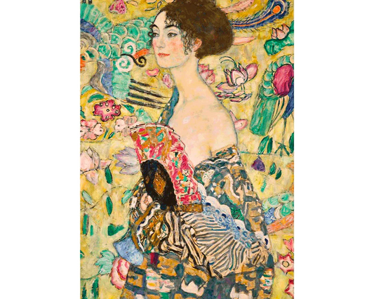Dama Con Abanico - Gustav Klimt: Rompecabezas 1000 Piezas Trefl